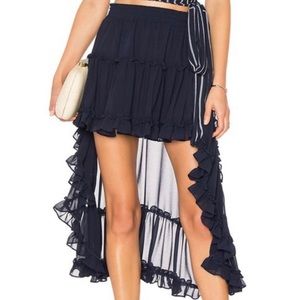 misa los angeles high low skirt